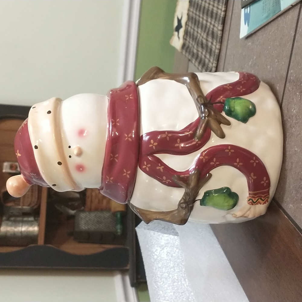 Nonnis Vintage Snowman Cookie Jar